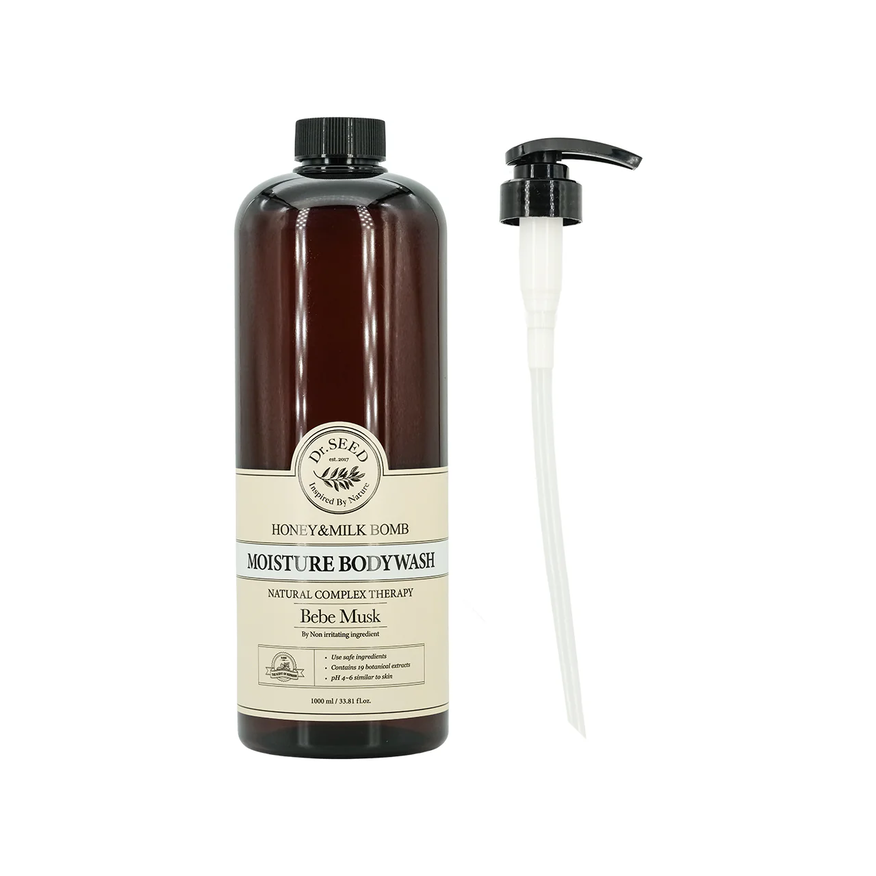 Dr.Seed Honey &Milk Bomb Moisture Body Wash Bebe Musk 1000ml