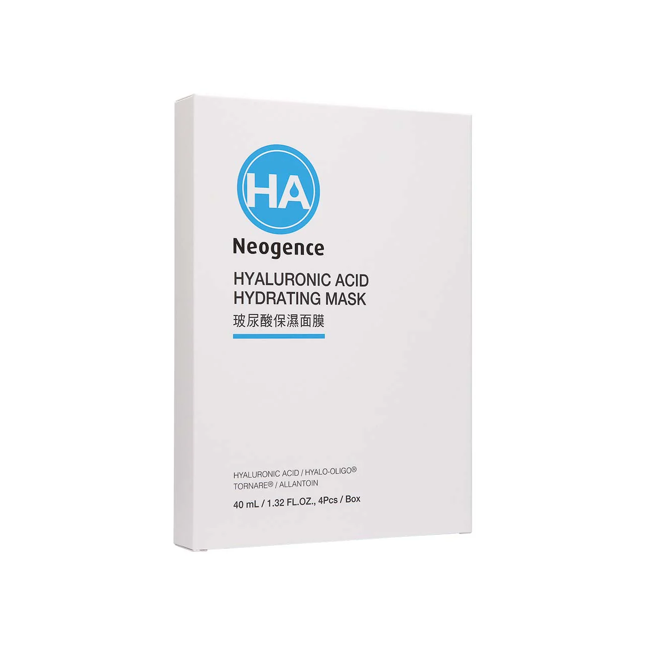 Neogence HA Hyaluronic Acid Hydrating Mask 4pcs - Image 2