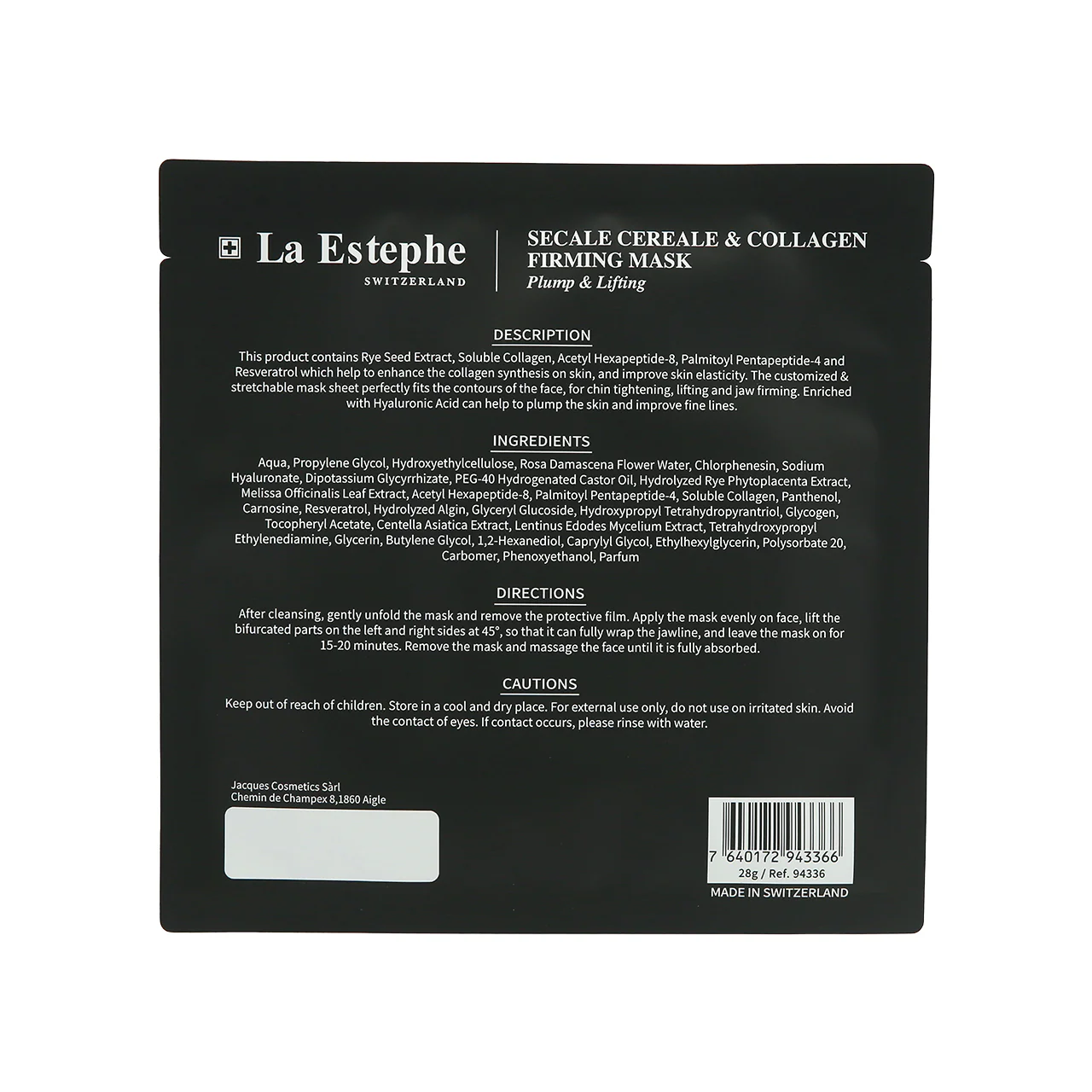 La Estephe Secale Cereale Collegen Firming Mask 6pcs - Image 4
