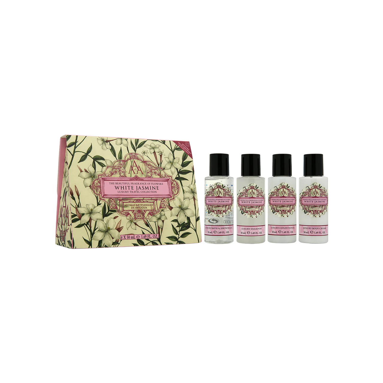 Aomas Artesanales de Antigua Travel Collection - White Jasmine 4pcs