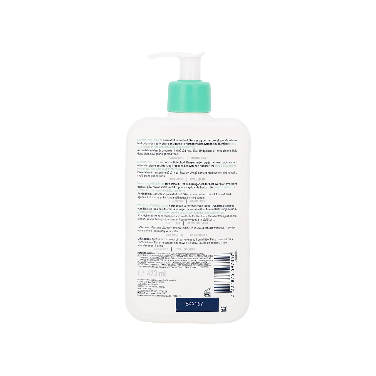 CeraVe Foaming Cleanser 473ml - Image 2