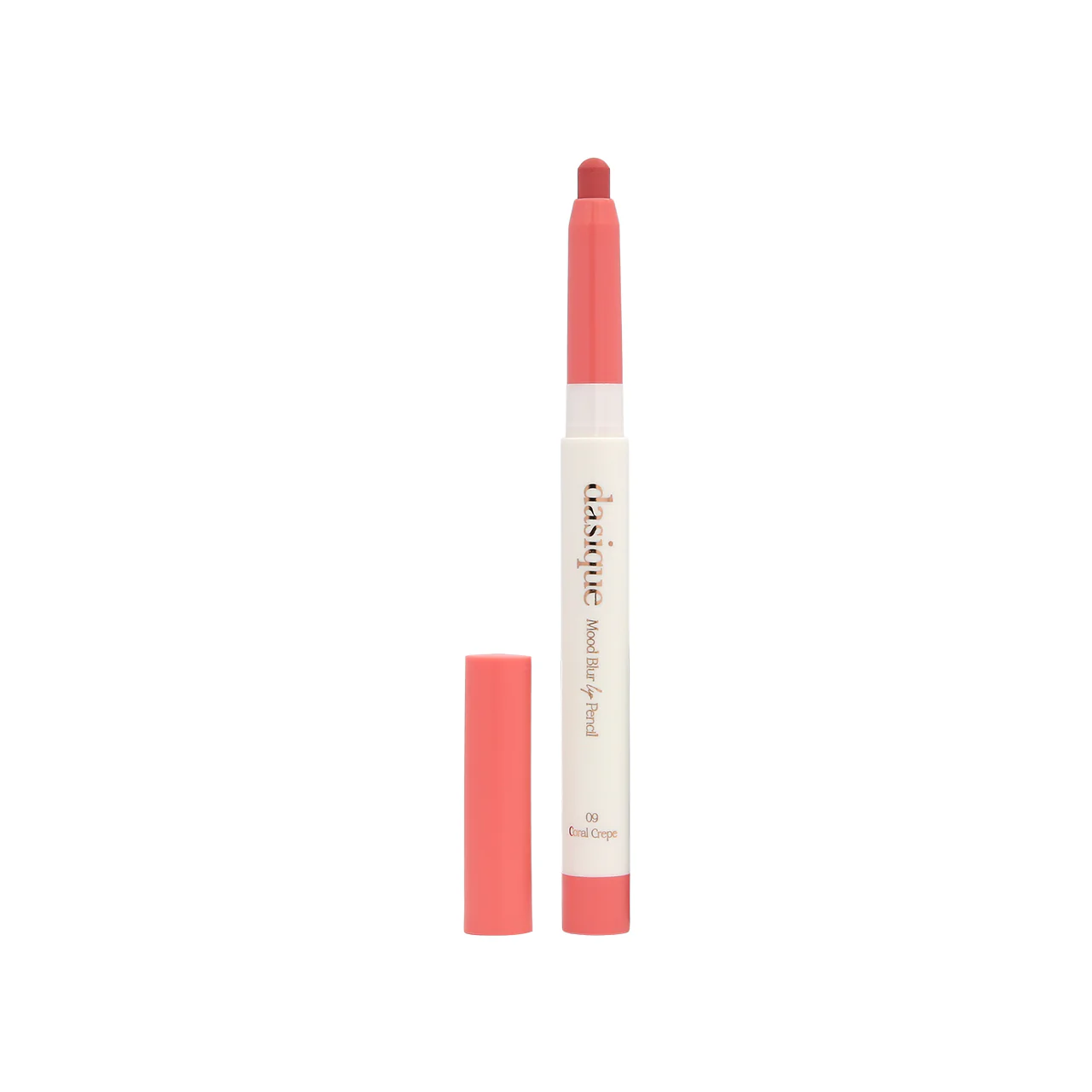 Dasique Mood Blur Lip Pencil (#09 Coral Crepe) 0.9g - Image 3