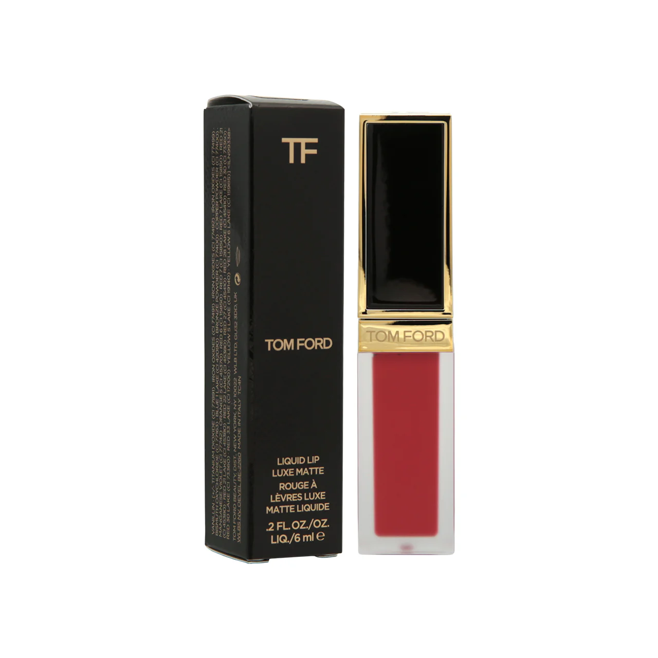 Tom Ford Liquid Lip Luxe Matte #Carnal Red 6ml - Image 5