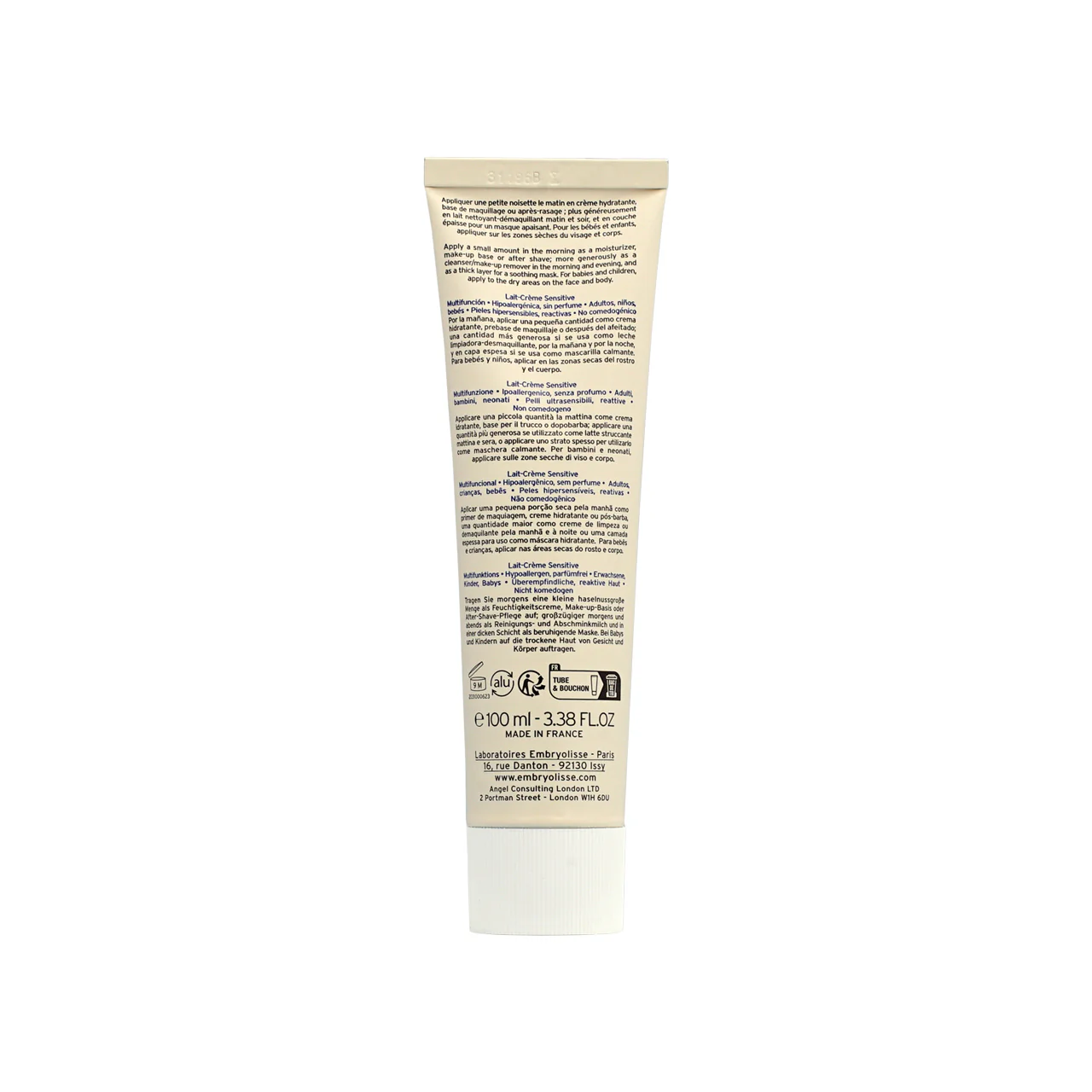 Embryolisse Lait-Crème Sensitive 100ml - Image 3