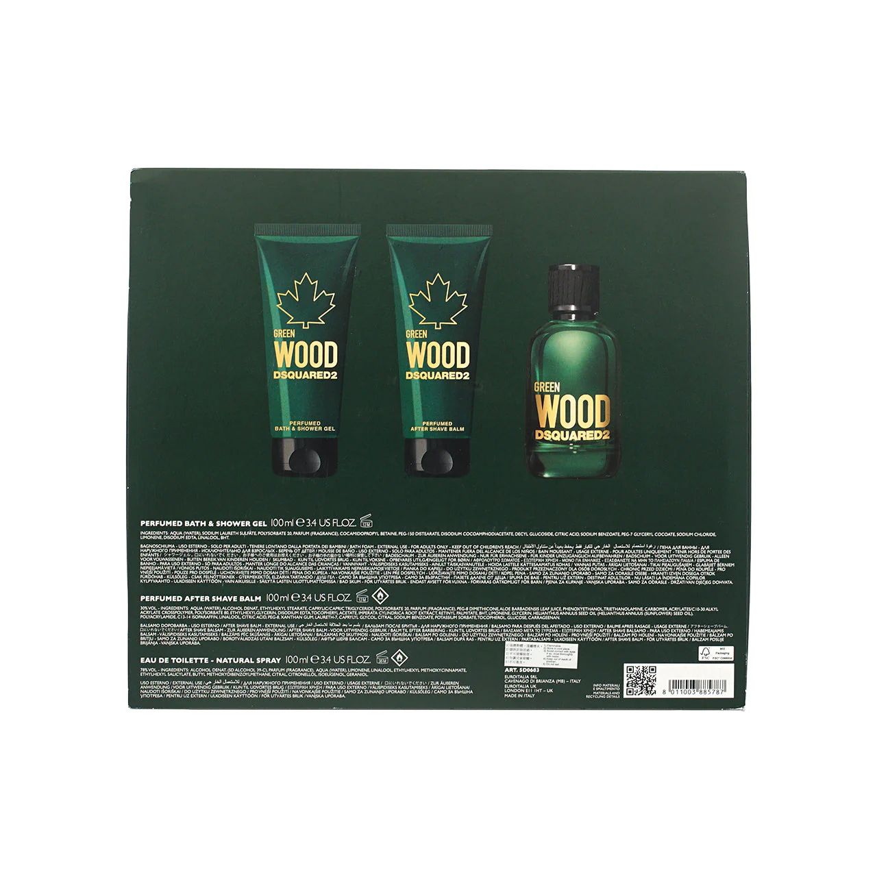 Dsquared2 Greenwood Eau de Toilette Gift Set 3pcs - Image 3