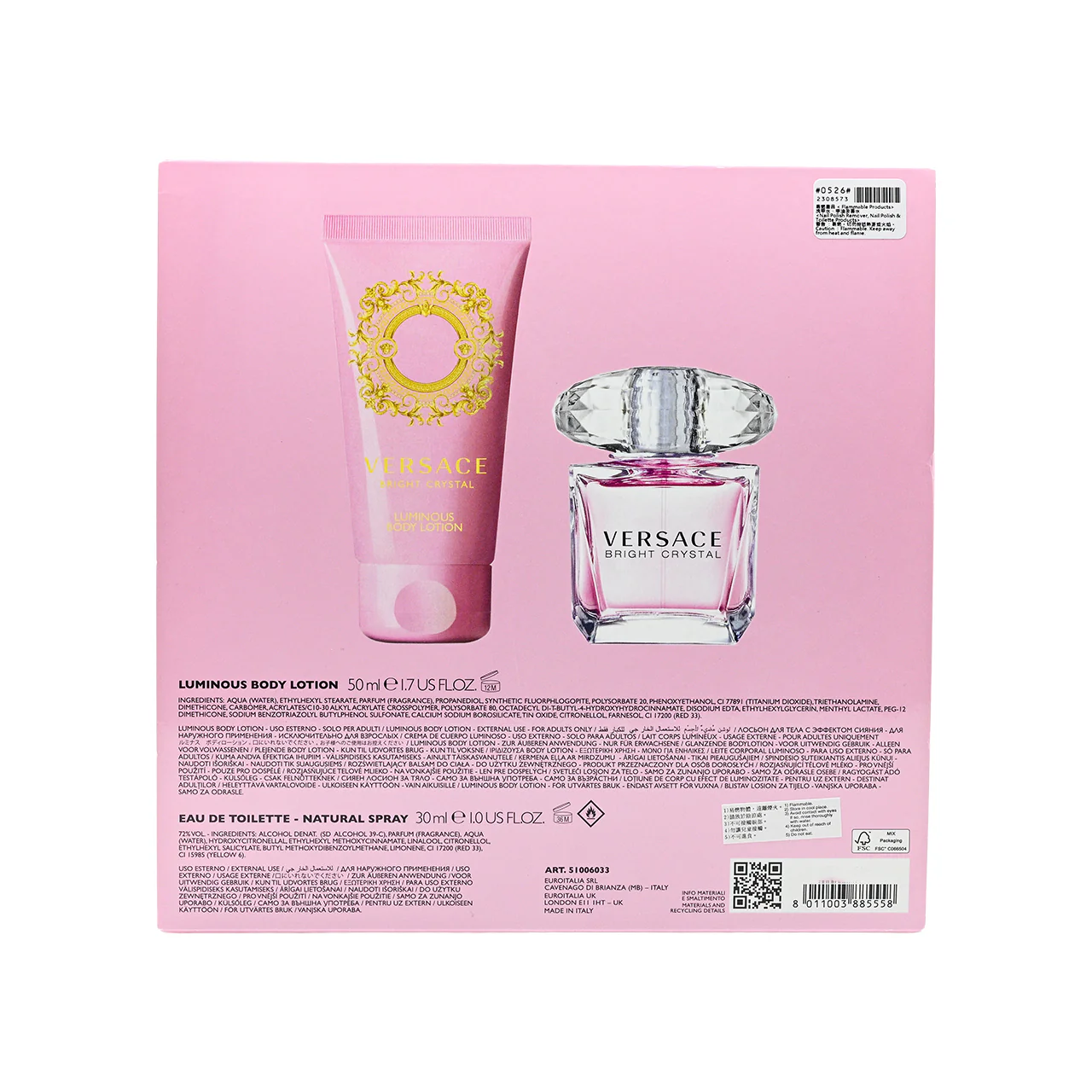 Versace Bright Crystal Eau de Toilette Set  2pcs - Image 5