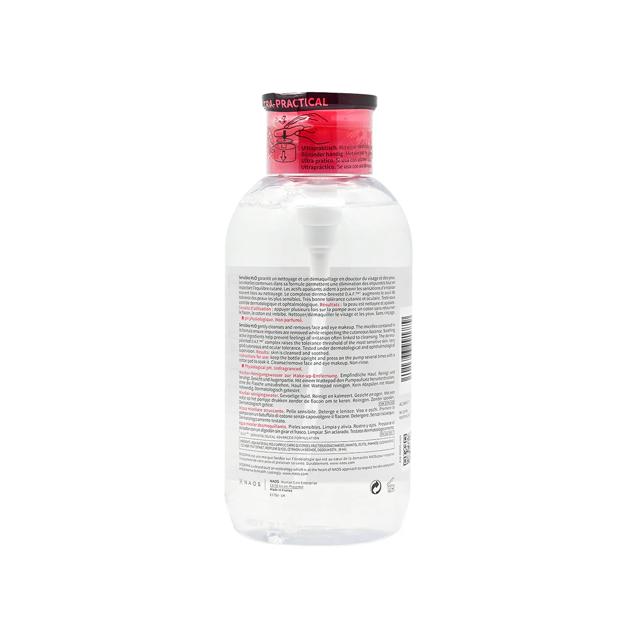 Bioderma Sensibio H2O with pump 500ml - Image 2