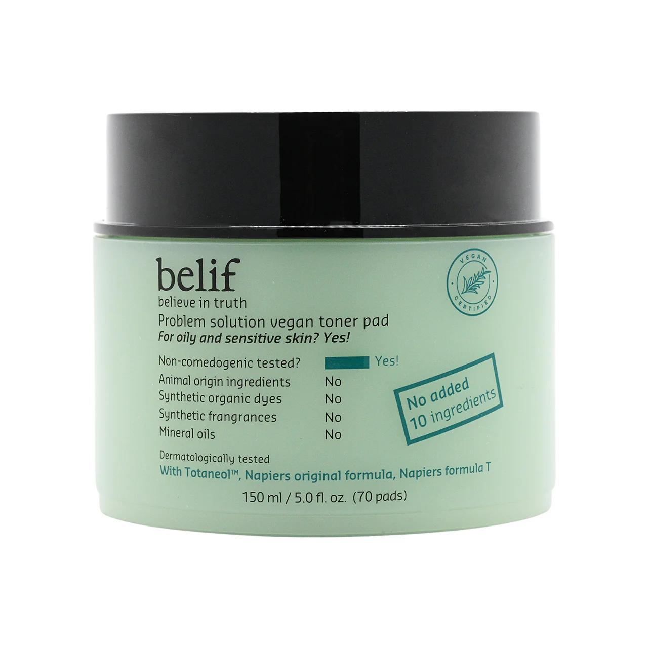 Belif Problem Solution Vegan Toner Pad 70pcs - Image 2