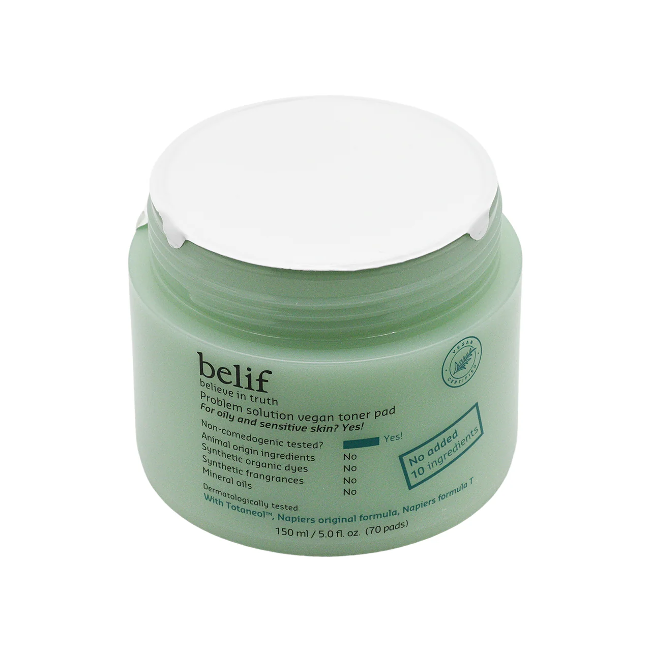Belif Problem Solution Vegan Toner Pad 70pcs - Image 4