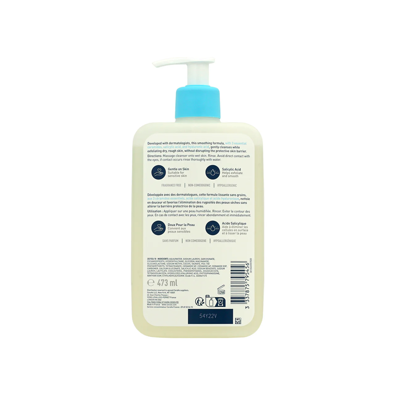 CeraVe SA Smoothing Cleanser 473ml - Image 2