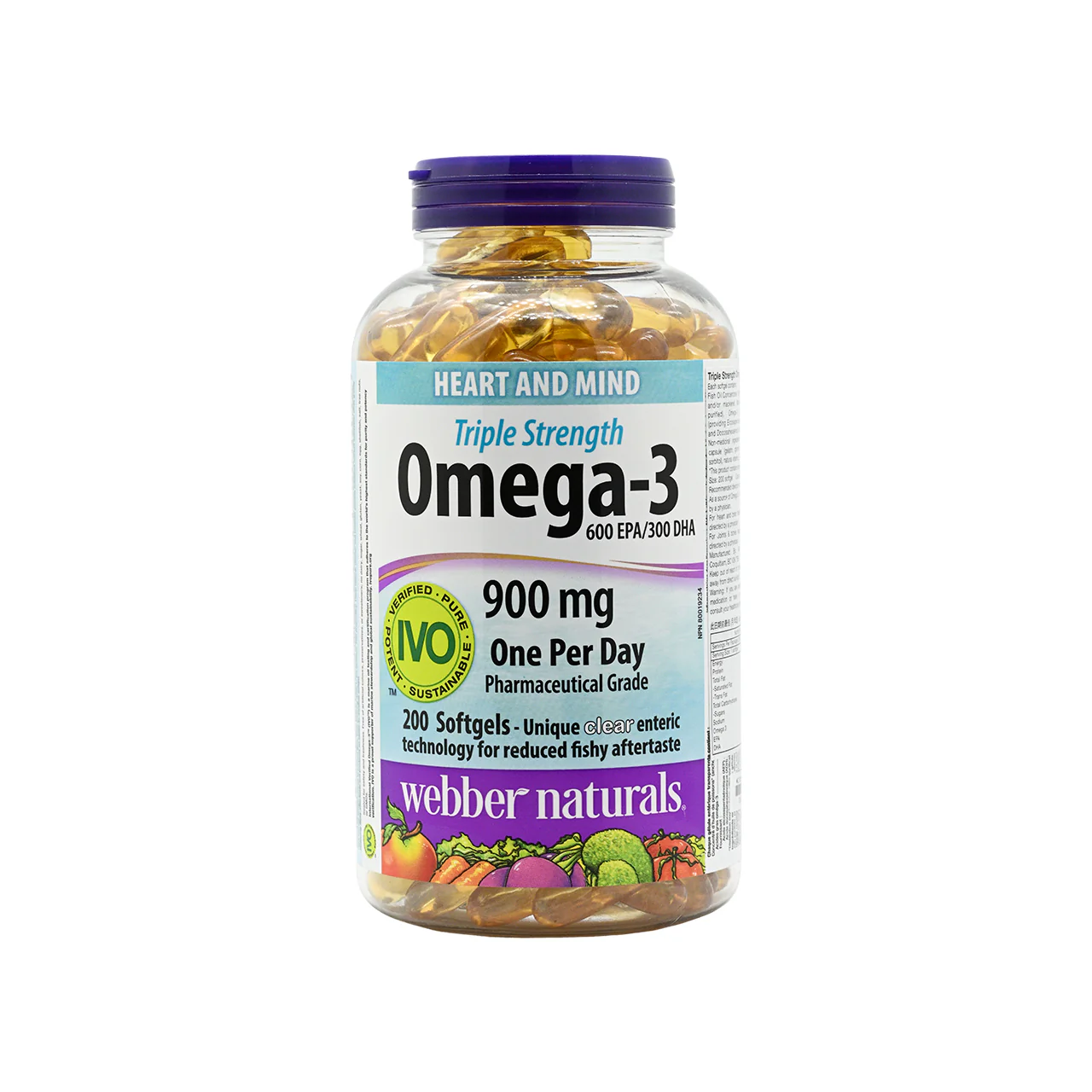 Webber Naturals Triple Strength Omega-3 200capsules