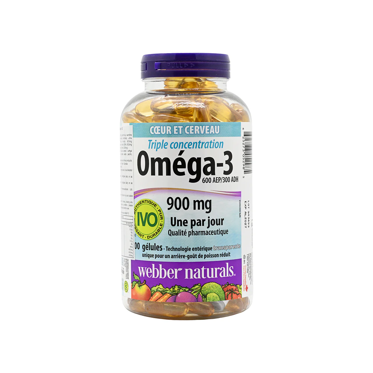 Webber Naturals Triple Strength Omega-3 200capsules - Image 2