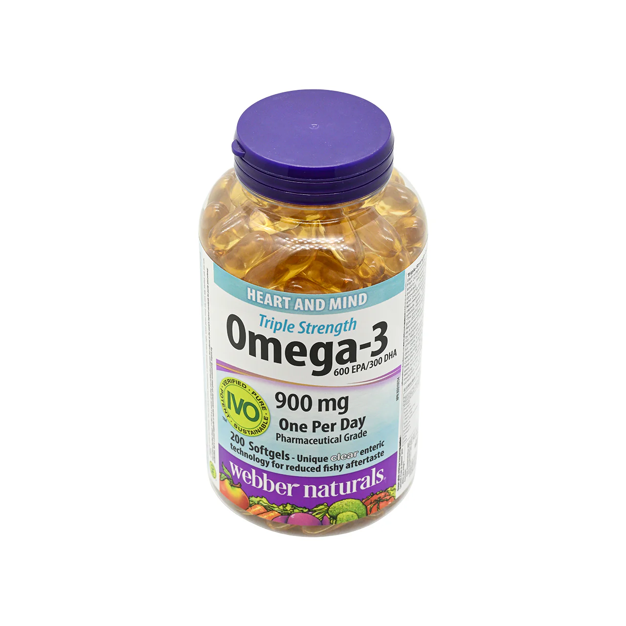 Webber Naturals Triple Strength Omega-3 200capsules - Image 4