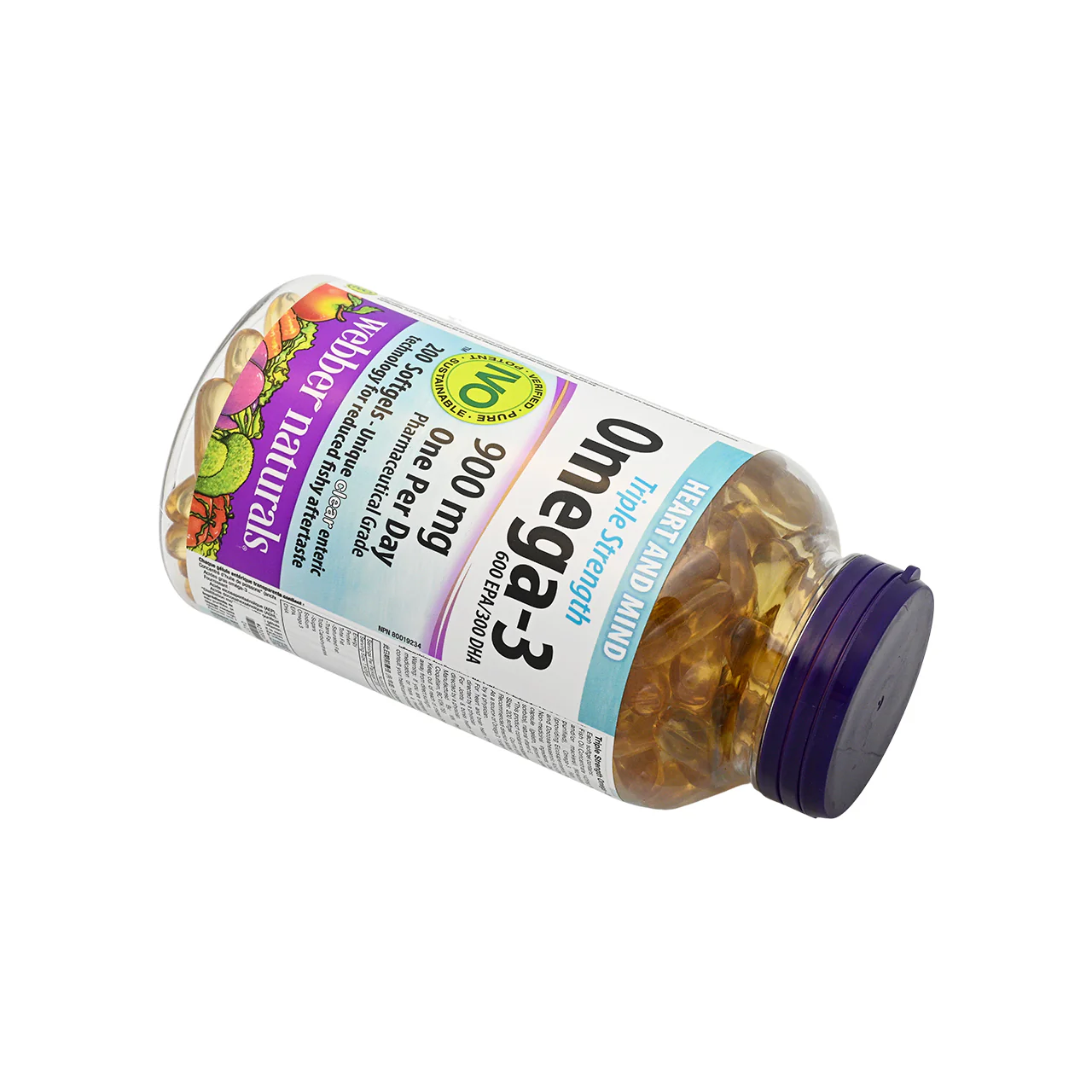 Webber Naturals Triple Strength Omega-3 200capsules - Image 5