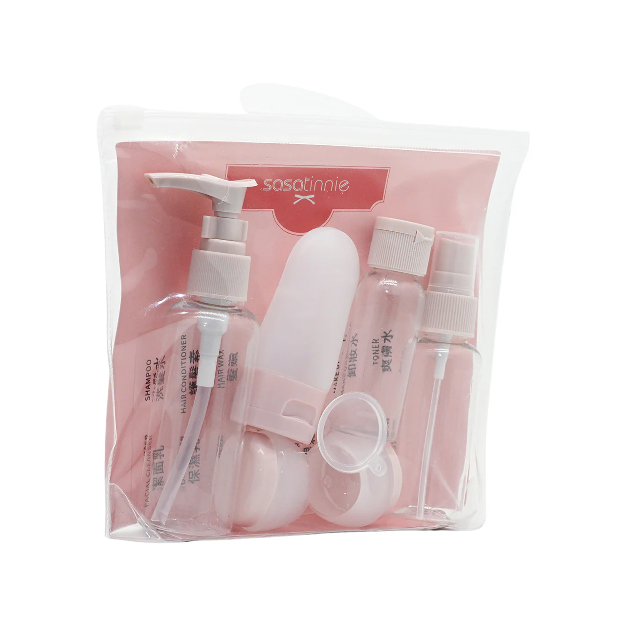 Sasatinnie Mixed Travel Bottle Kit 8pcs - Image 2