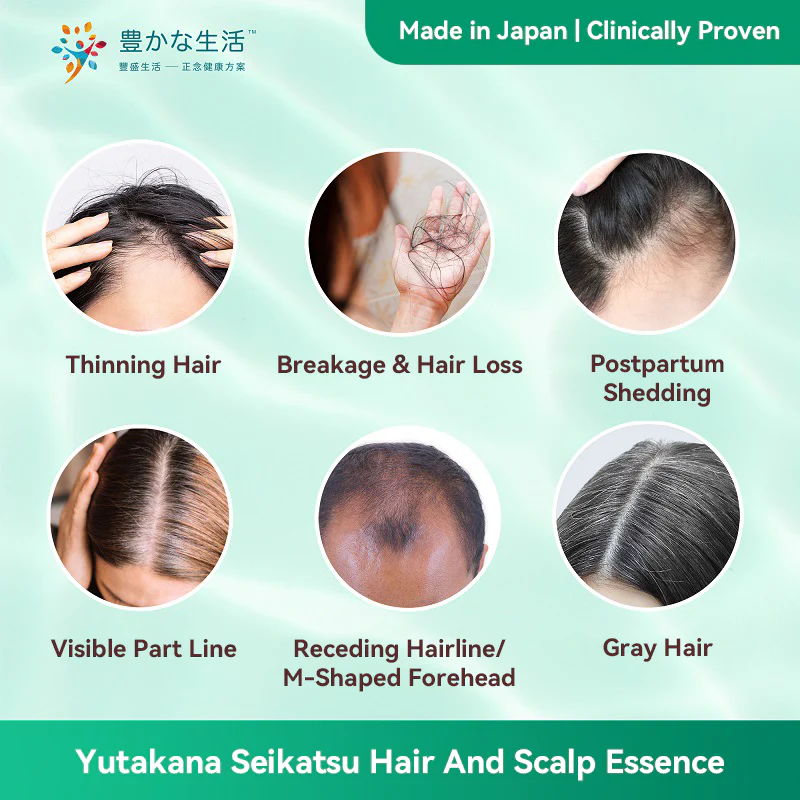 Yutakana Seikatsu Hair And Scalp Essence 80ml - Image 4