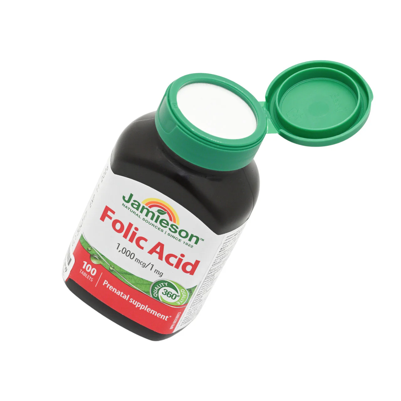Jamieson Folic Acid 1000mcg 100 Capsules - Image 4