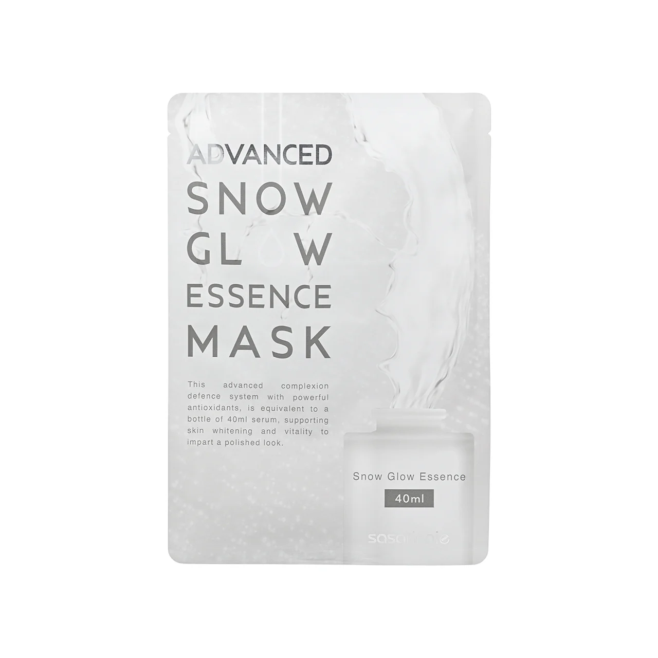 Sasatinnie Advanced Snow Glow Essence Mask 5pcs - Image 3