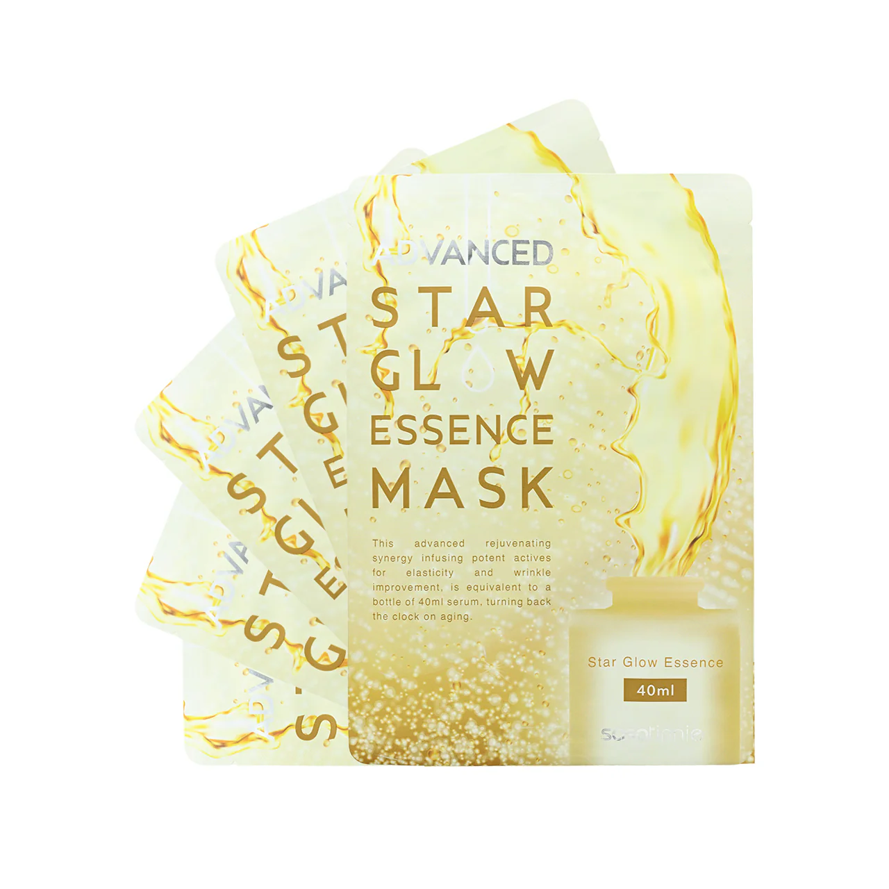 Sasatinnie Advanced Star Glow Essence Mask 40ml×5pcs - Image 5