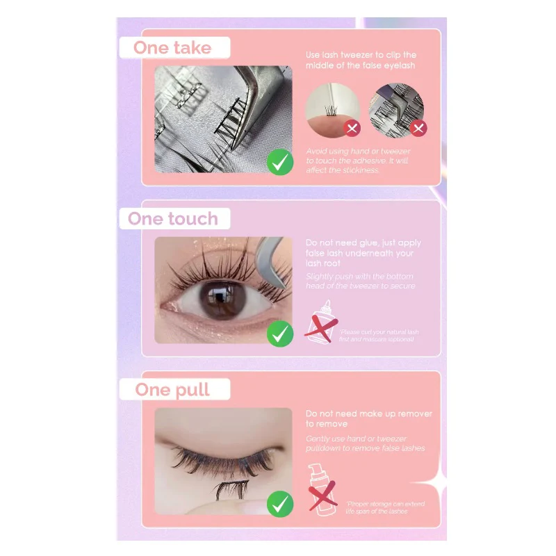 Char. Self-Adhesive DIY Lashes #Star 36 PCS - Image 5