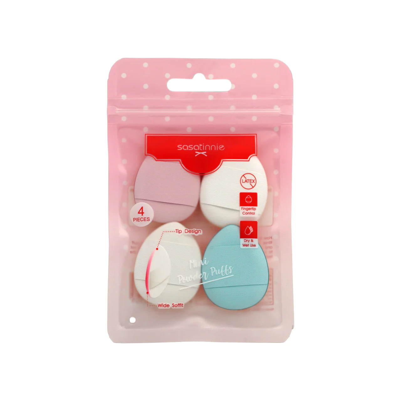 Sasatinnie Mini Powder Puff 4pcs