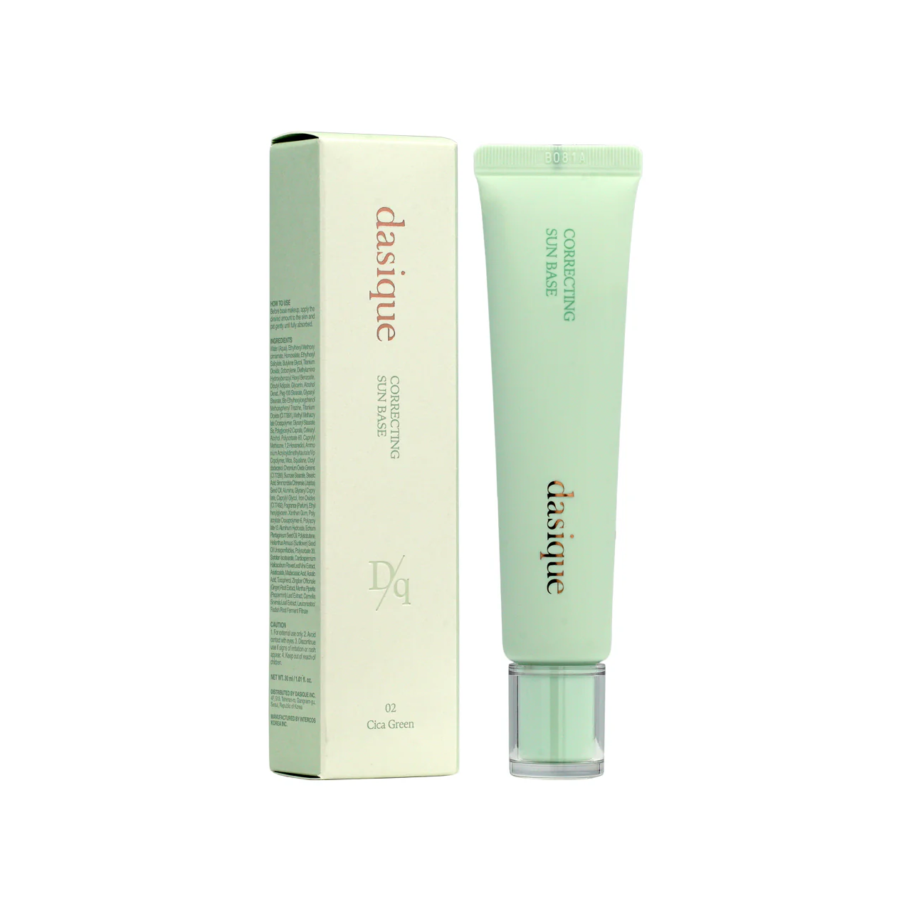 Dasique SPF50+PA+++ Correcting Sun Base #02 Cica Green 30ml