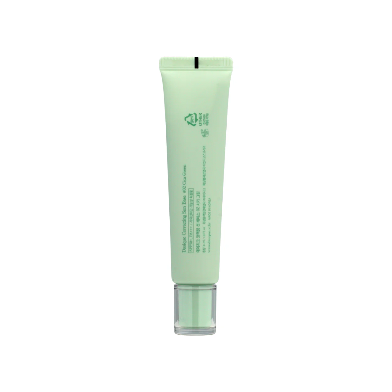Dasique SPF50+PA+++ Correcting Sun Base #02 Cica Green 30ml - Image 3