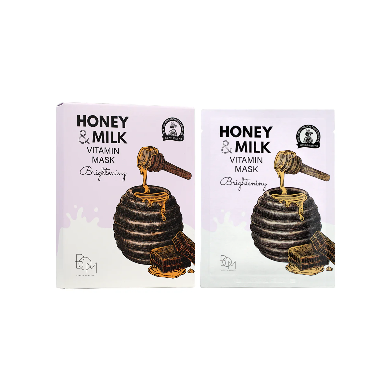 Beauty Of Majesty Honey And Milk Vitamin Mask 5pcs