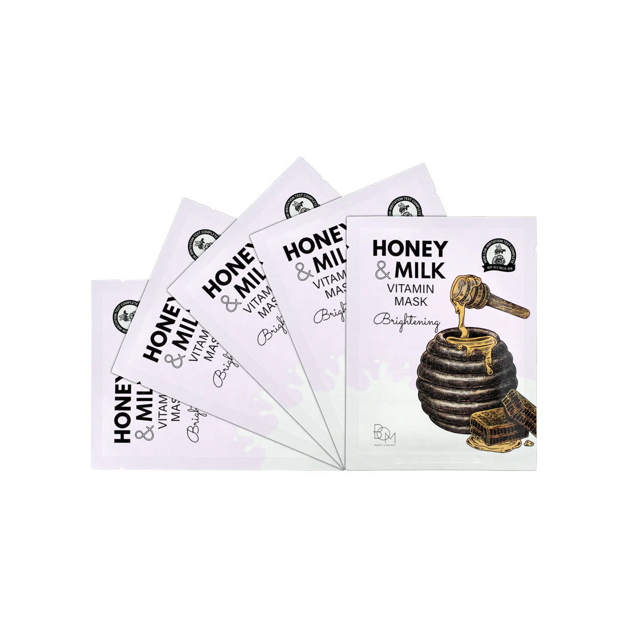 Beauty Of Majesty Honey And Milk Vitamin Mask 5pcs - Image 5