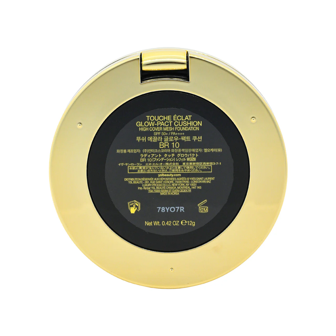 Yves Saint Laurent Touche Éclat Glow-Pact Cushion SPF50+/PA+++ #BR10 1pc - Image 3