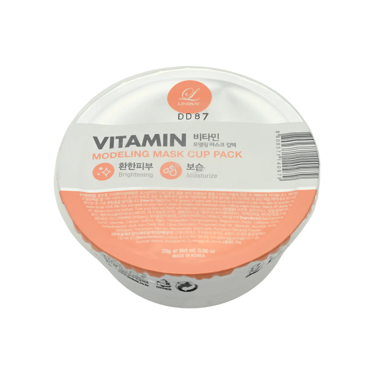 Lindsay Vitamin Modeling Mask Cup Pack 28g - Image 3