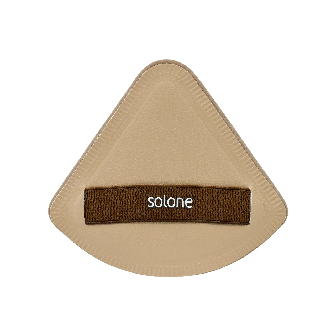 Solone Souffle Makeup Puff Cocoa Fan Shaped 1pc - Image 2