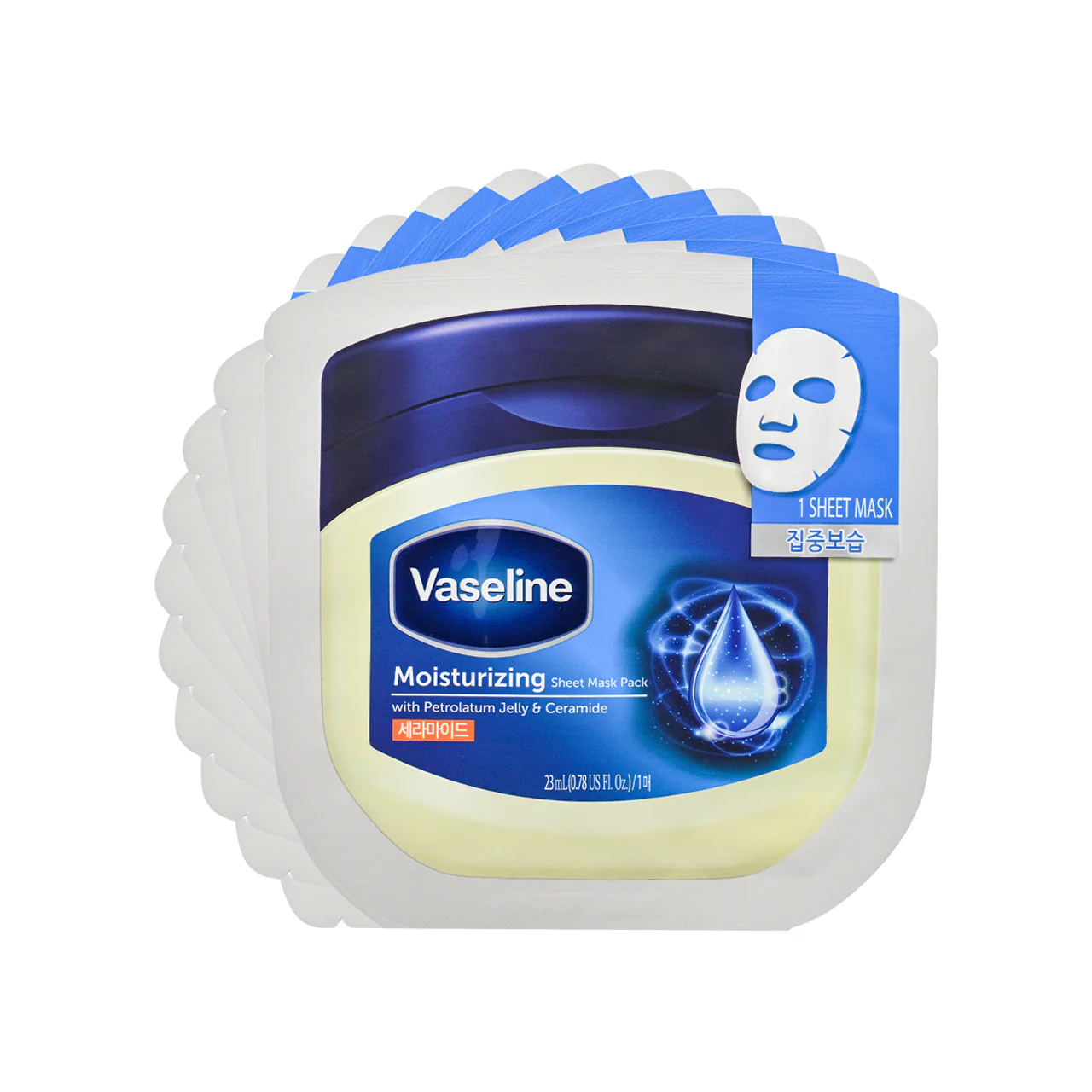Vaseline Moisturizing Sheet Mask Pack 10pcs - Image 4
