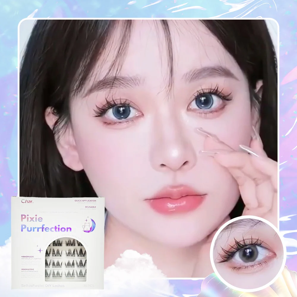 Char. Self-Adhesive DIY Lashes #Pixe 18pairs - Image 2