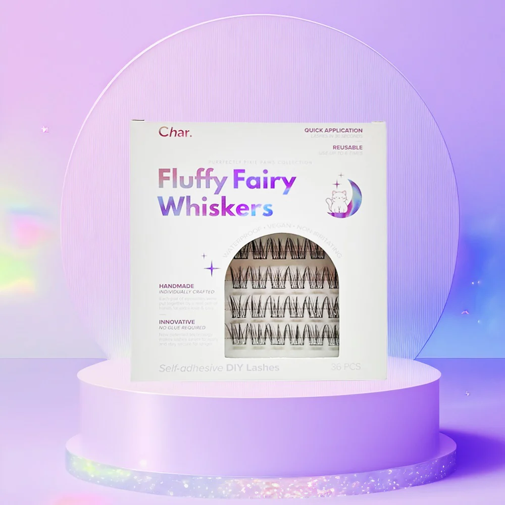 Char. Self-Adhesive DIY Lashes #Fluffy 18pairs