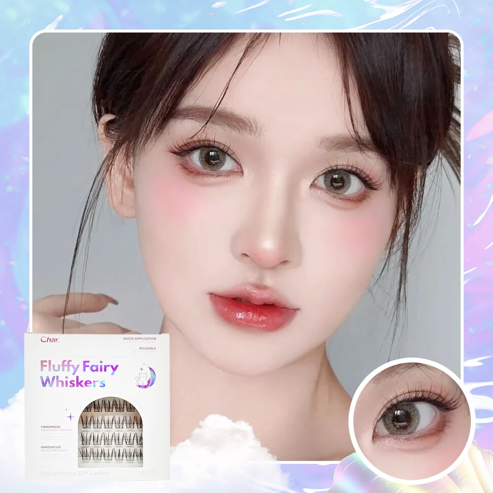 Char. Self-Adhesive DIY Lashes #Fluffy 18pairs - Image 2