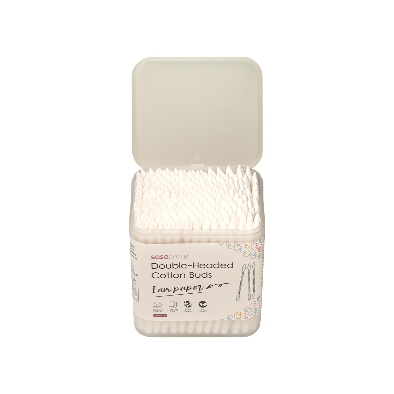 Sasatinnie Double-headed Cotton Buds 200pcs - Image 5