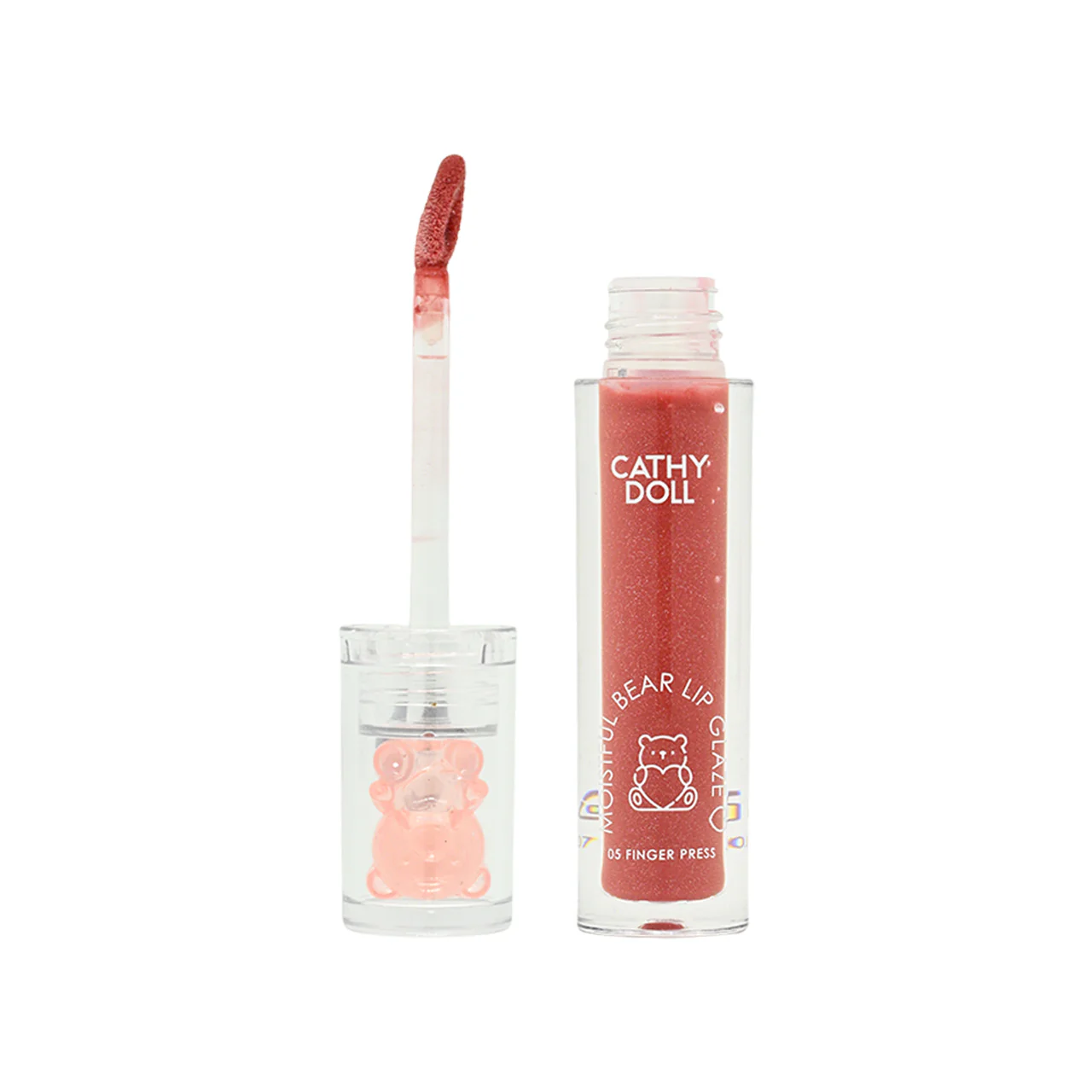 Cathy Doll Moistful Bear Lip Glaze #05 Finger Press 2.2g - Image 4
