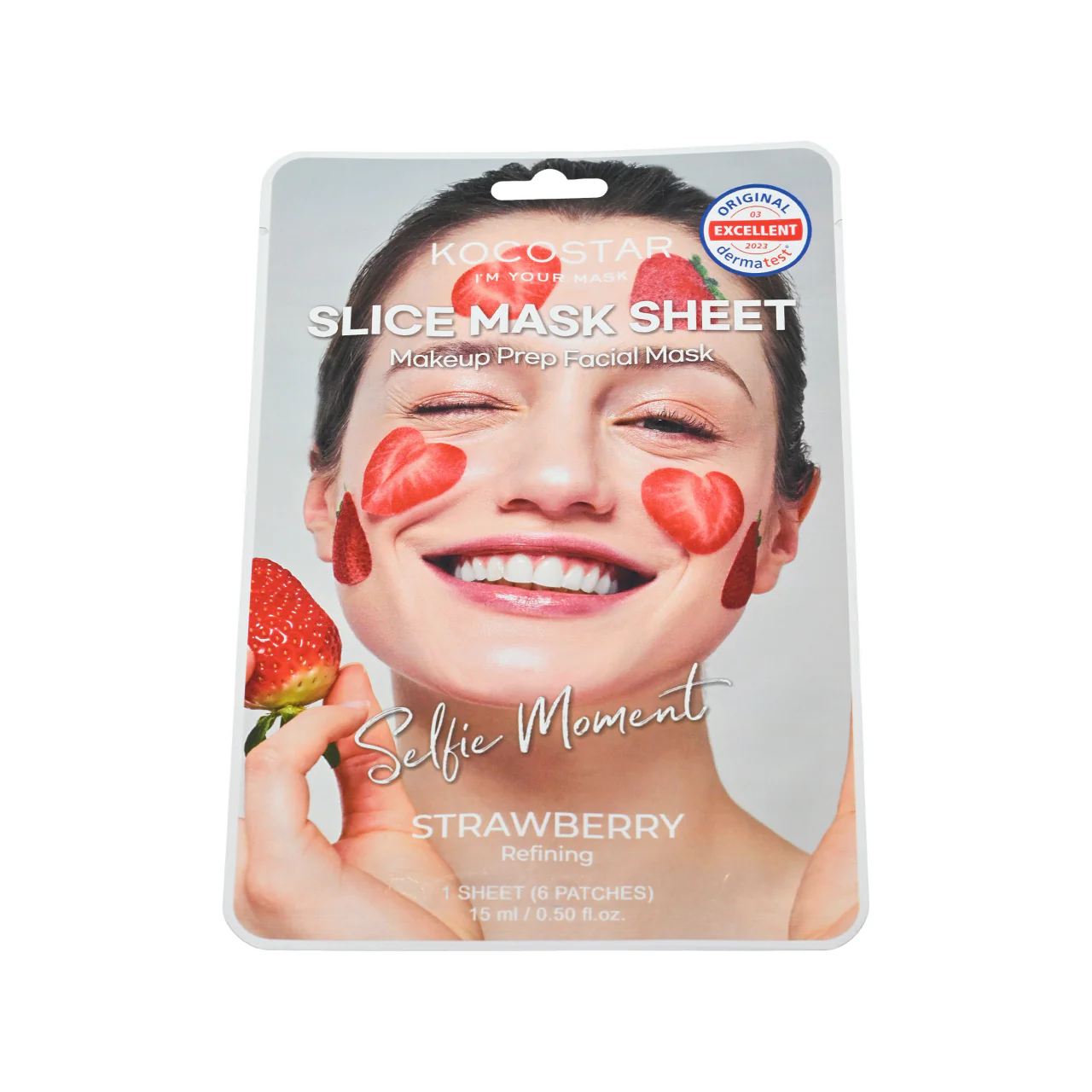 Kocostar Slice Mask Sheet – Strawberry 1sheet/6pc - Image 3