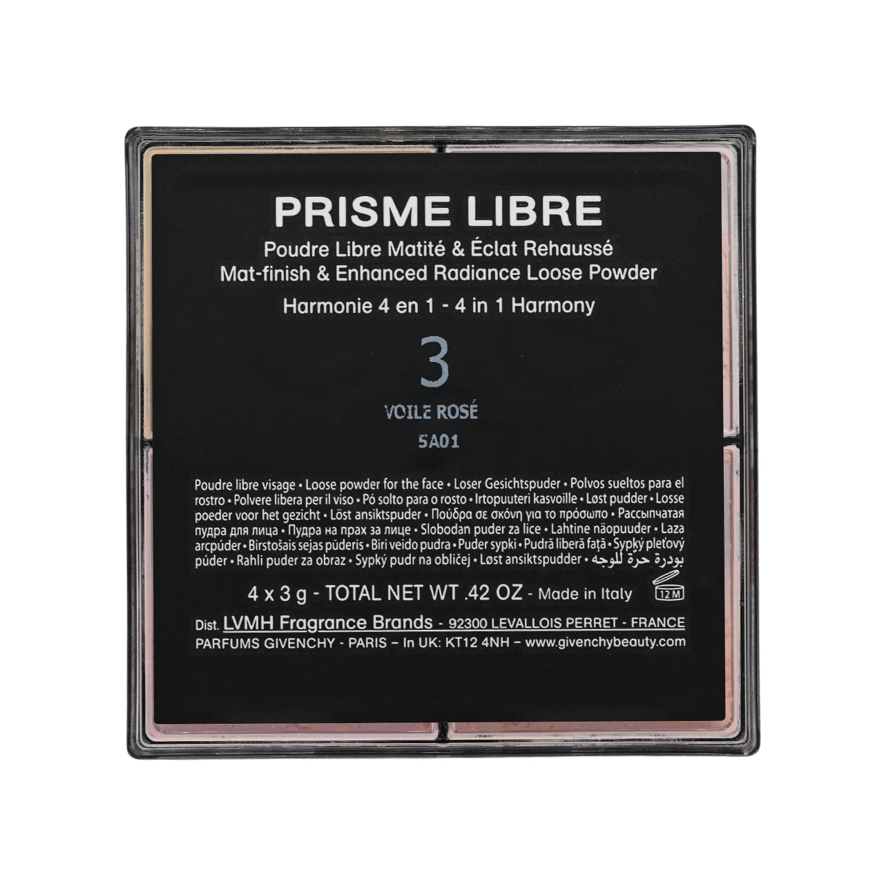 Givenchy Prisme Libre Mat-Finish & Enhanced Radiance Loose Powder #3 Voile Rose 3g x 4 - Image 4