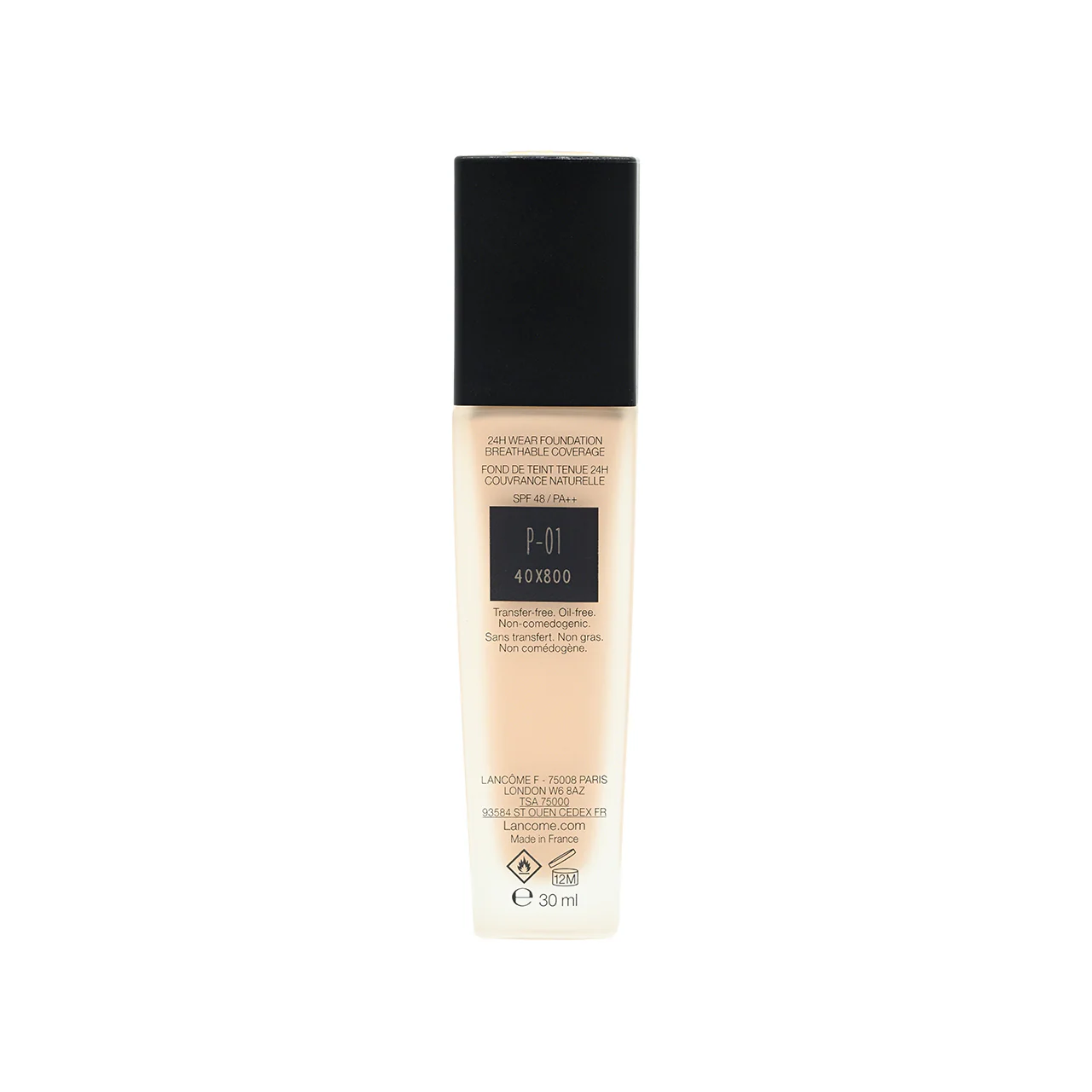 Lancome SPF48/PA++ Teint Idole Ultra Wear Liquid Foundation #P-01 30ml - Image 3