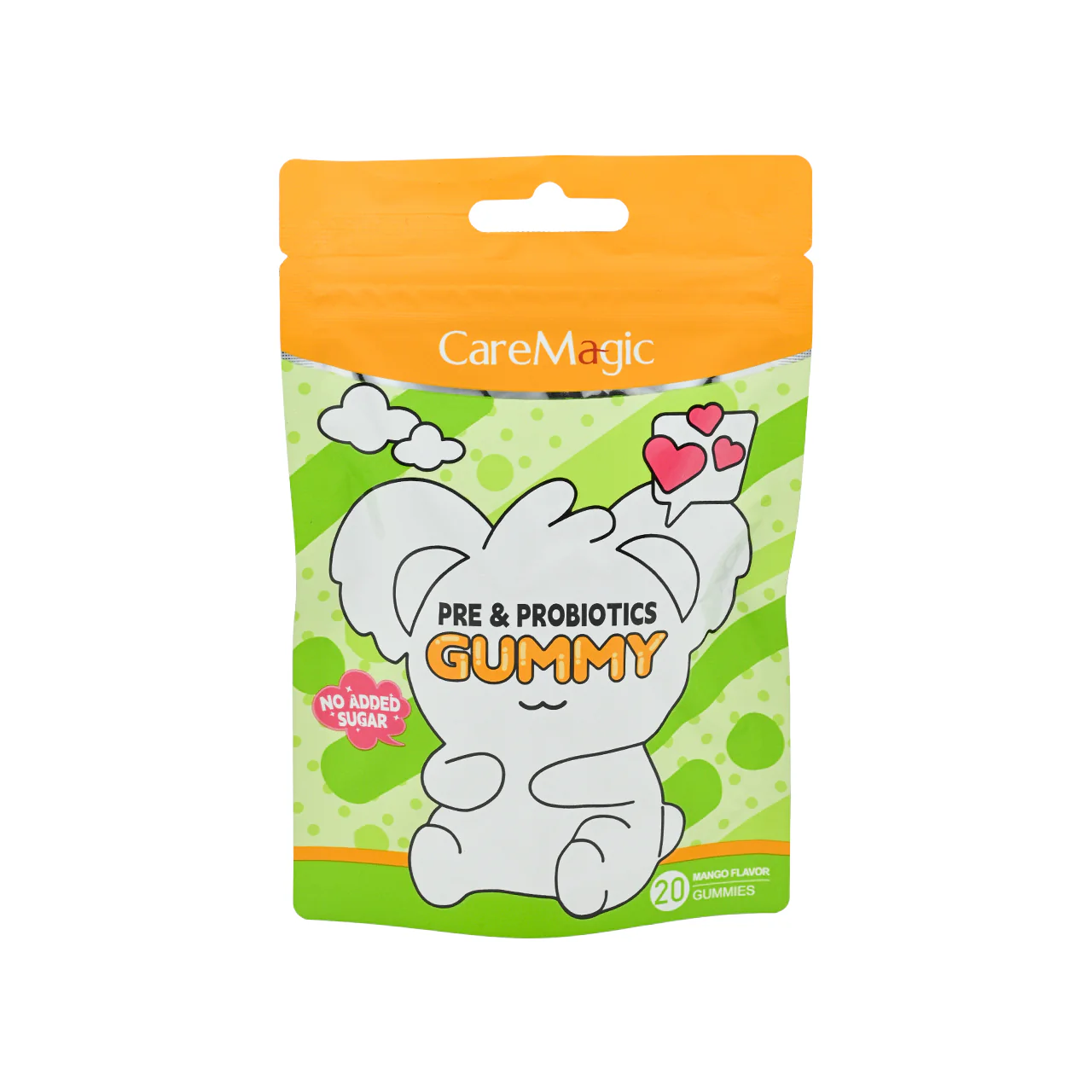 CareMagic Pre & Probiotics Gummy Mango flavor 3g×20pc - Image 2