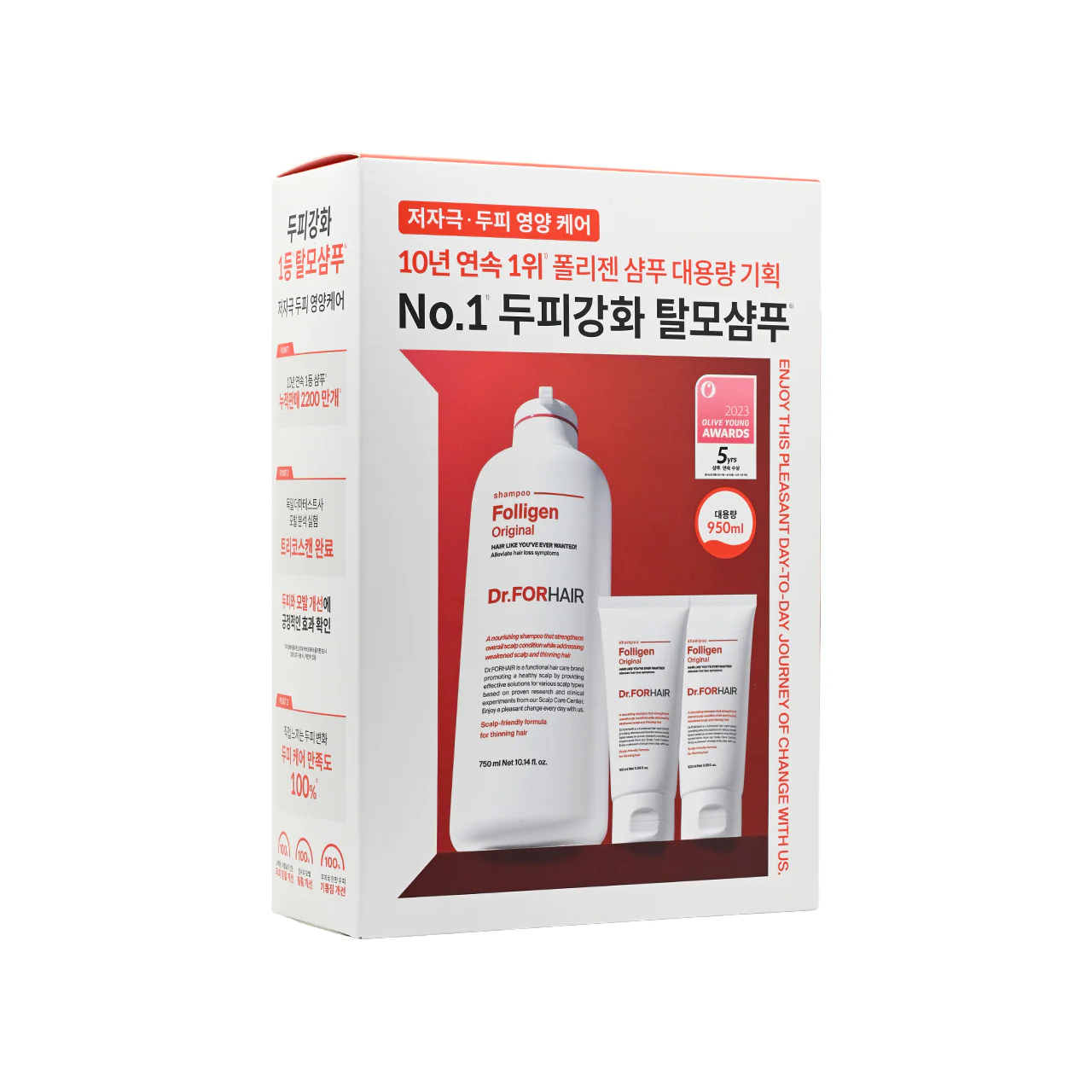 Dr.Forhair Folligen Original Hair Loss Shampoo Set 3pcs - Image 2