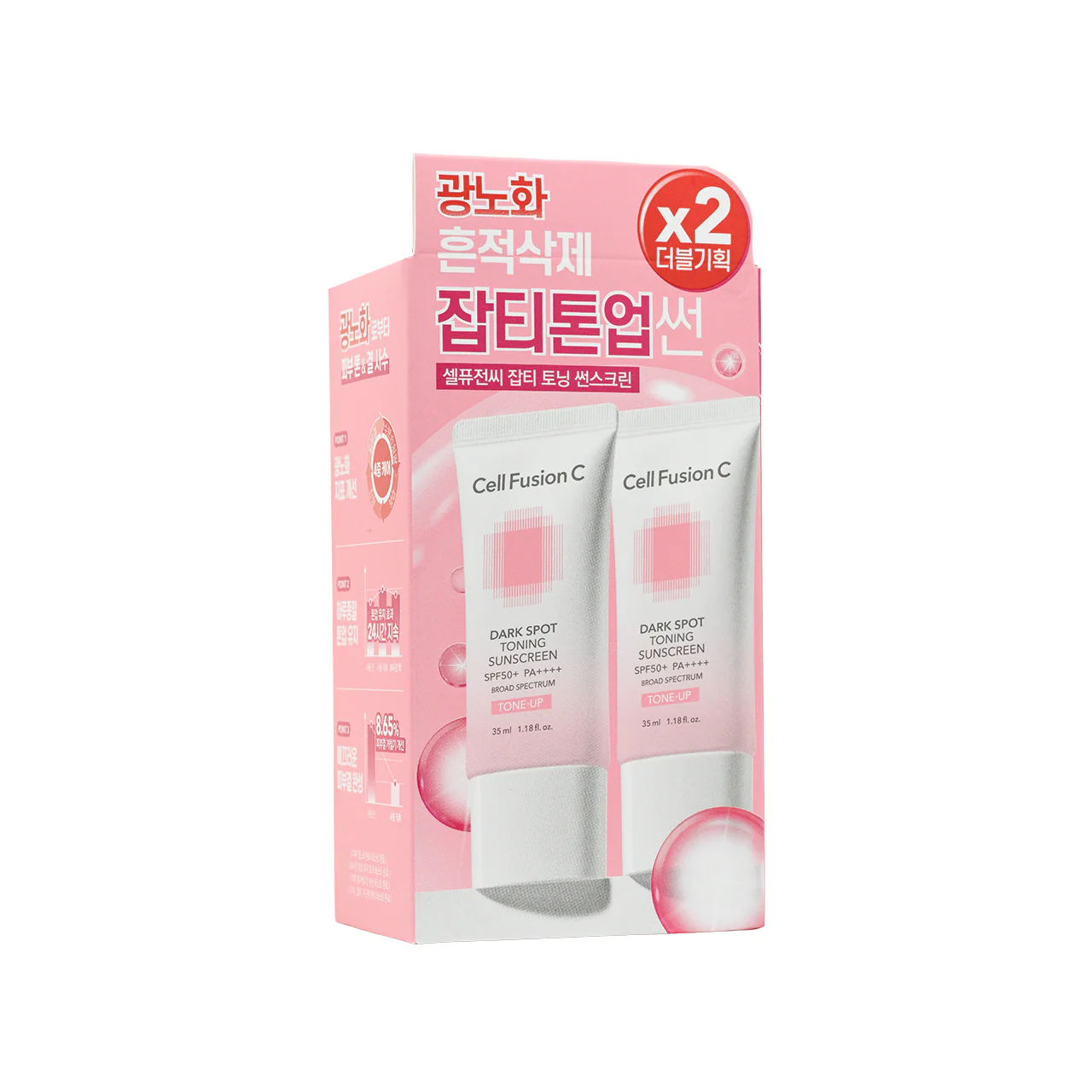 Cell Fusion C SPF50+PA++++ Dark Spot Toning Suncreen 2pcs - Image 2