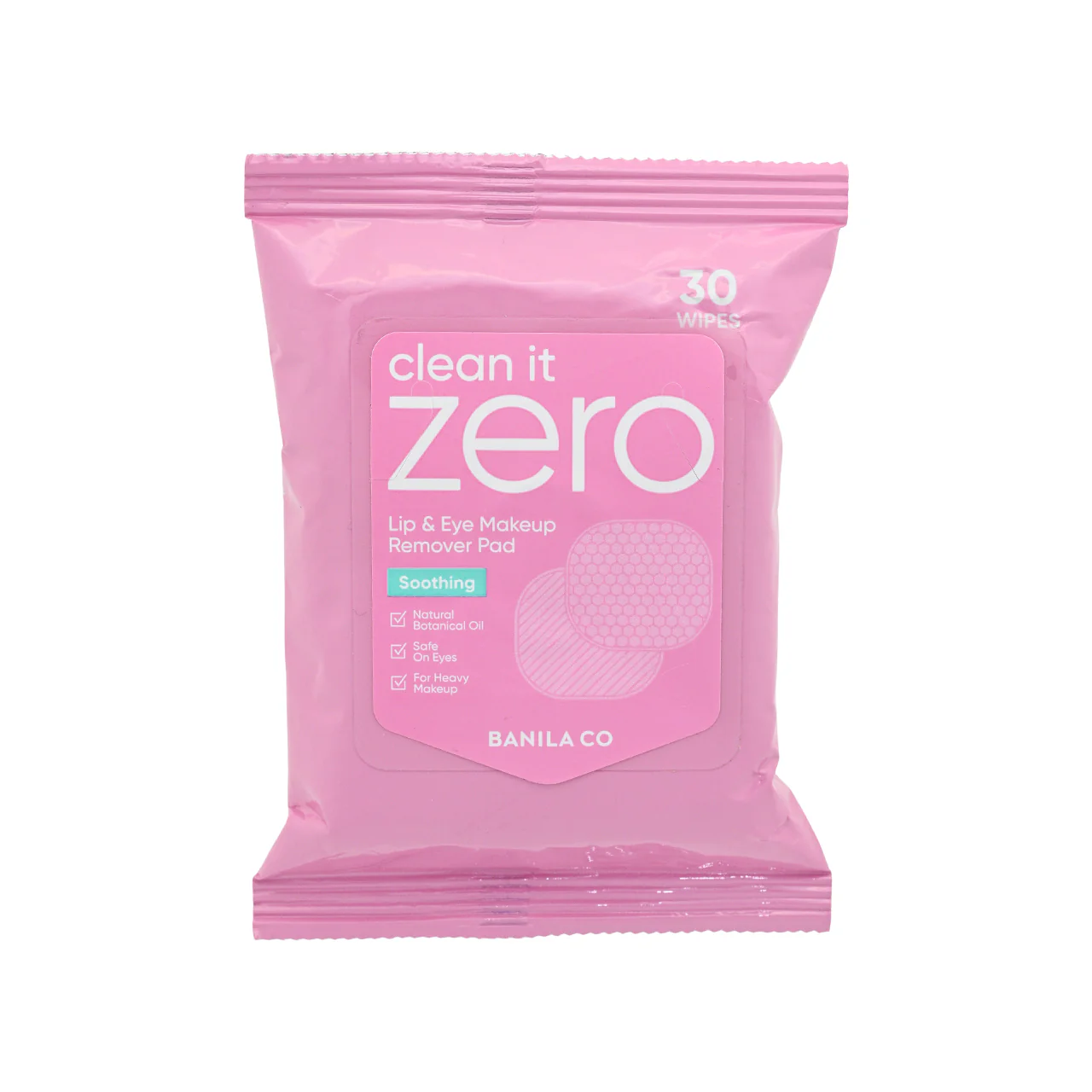 Banila Co Cleean It Zero Soothing Lip & Eye Make Up Remover Pad 30pcs