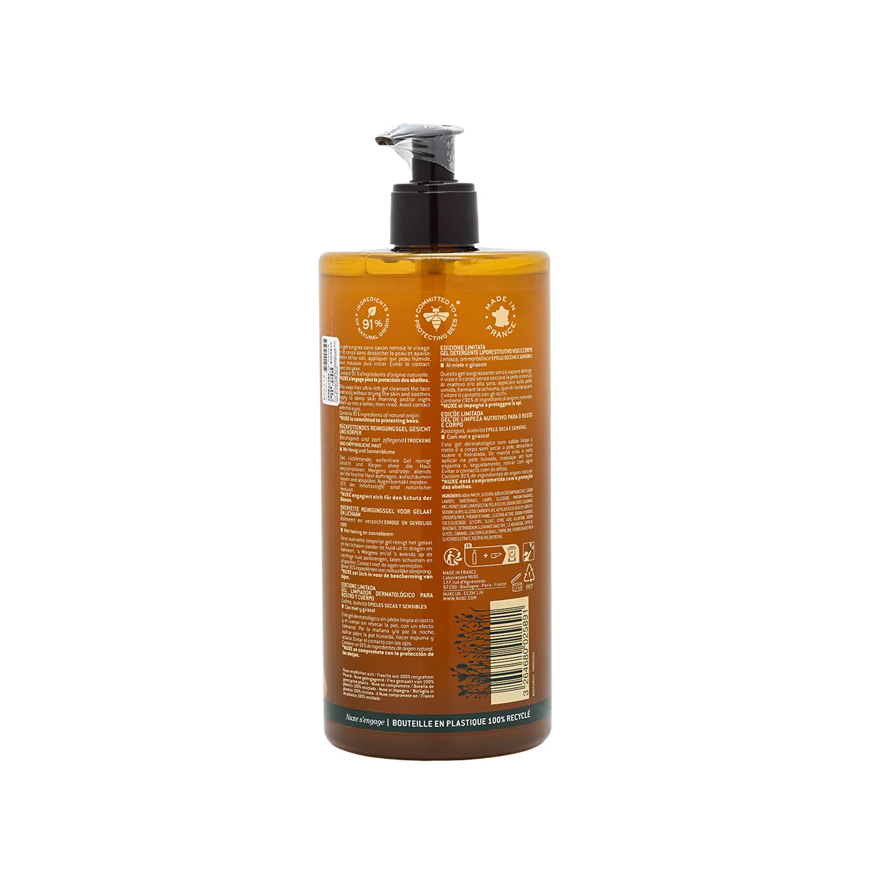 Nuxe Face and Body Ultra-Rich Cleansing Gel 750ml - Image 2