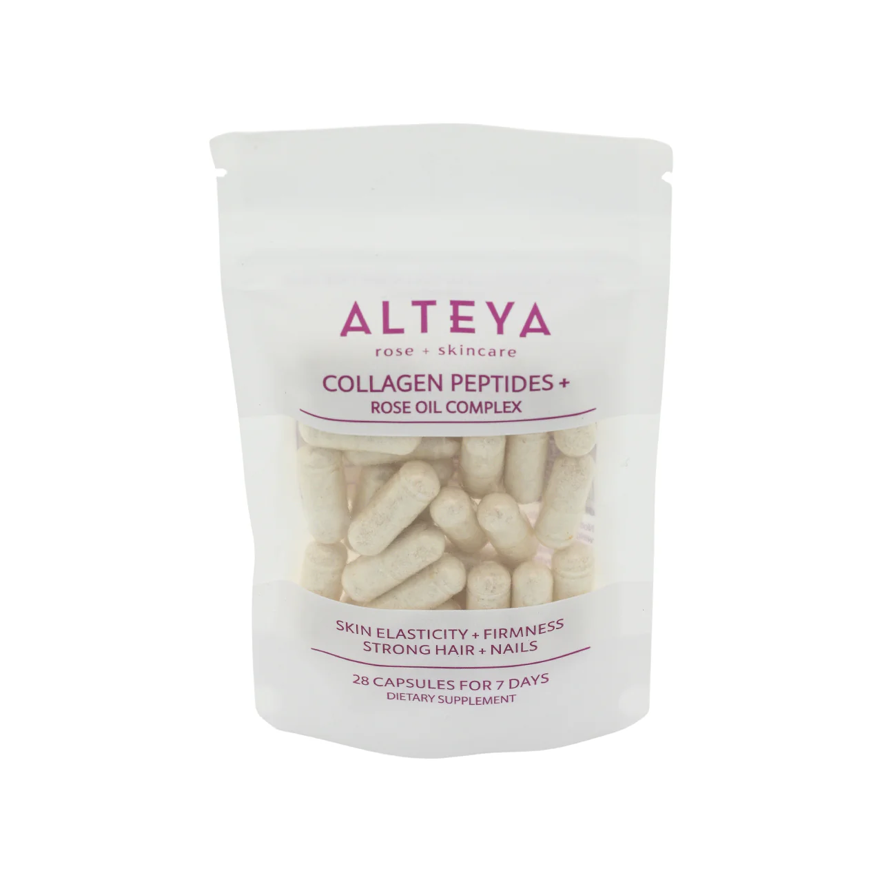 Alteya Organics Collagen Peptides + Rose Oil Complex 28 capsules - Image 3