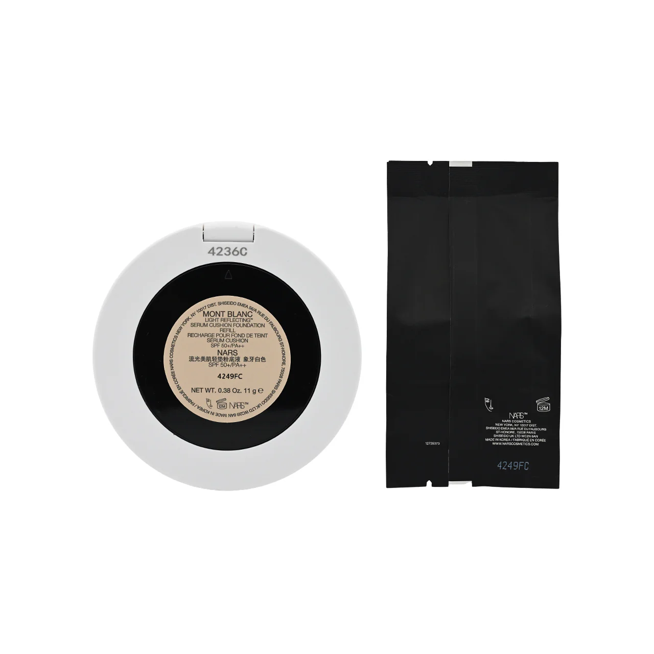 NARS Light Reflecting™ Serum Cushion Foundation SPF 50+/PA++ #Mont Blanc 2pcs-refill + case - Image 3