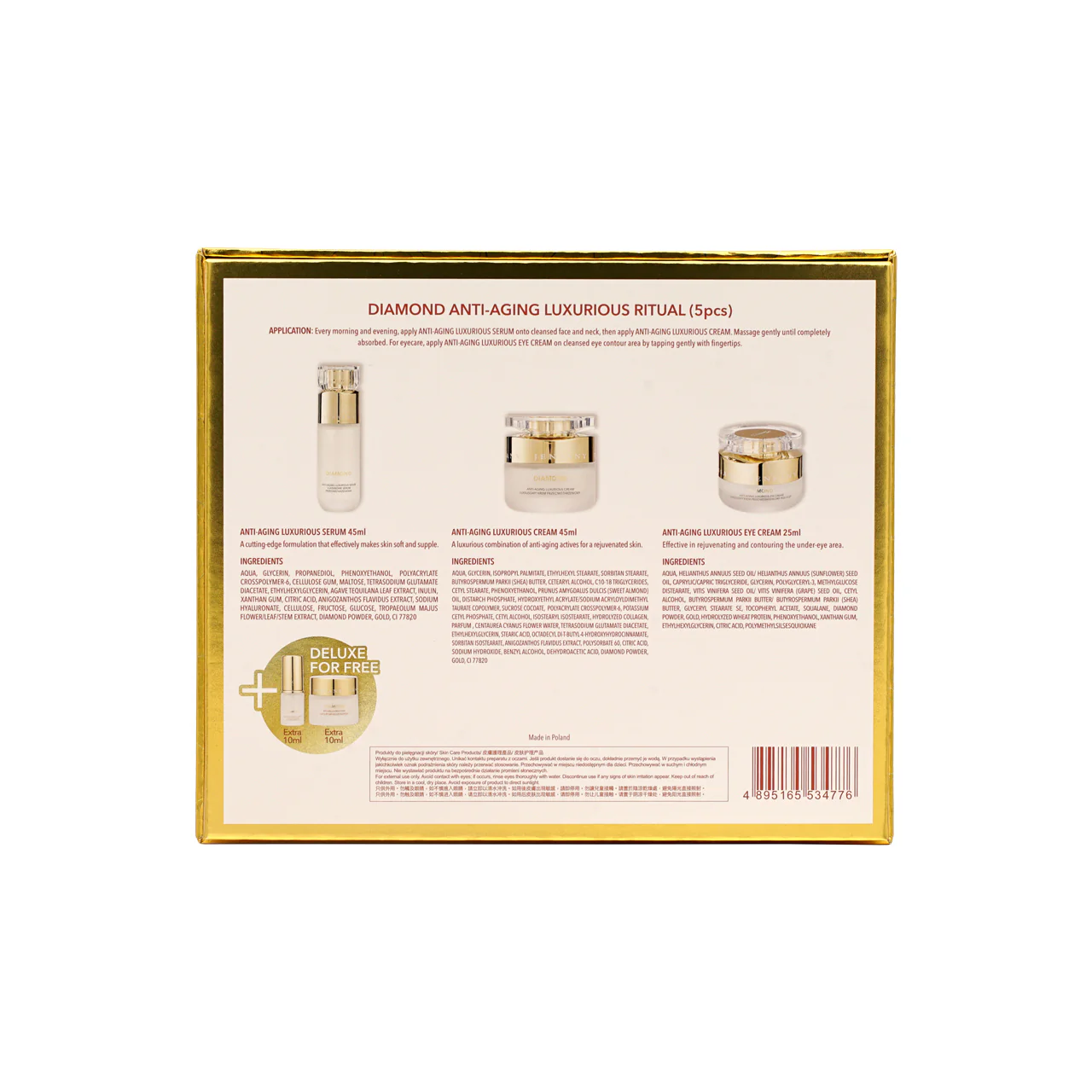 Jensany Diamond Anti-Aging Luxurious Ritual 5pcs - Image 3