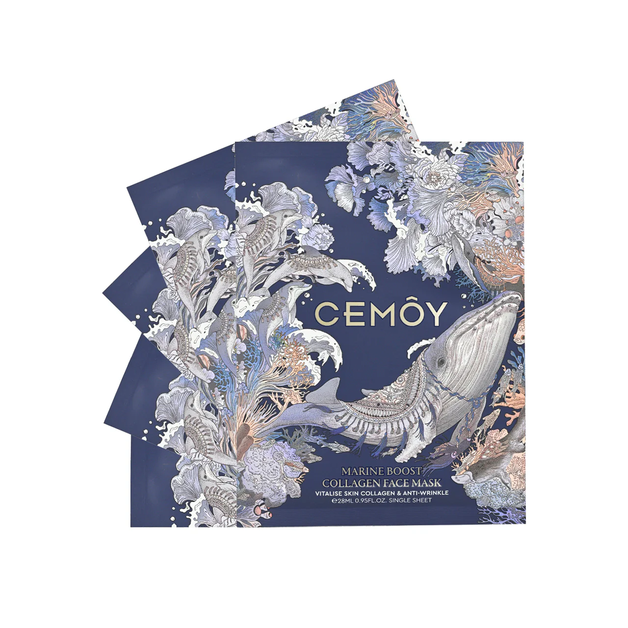 Cemoy Marine Boost Collagen Face Mask 5pcs - Image 5